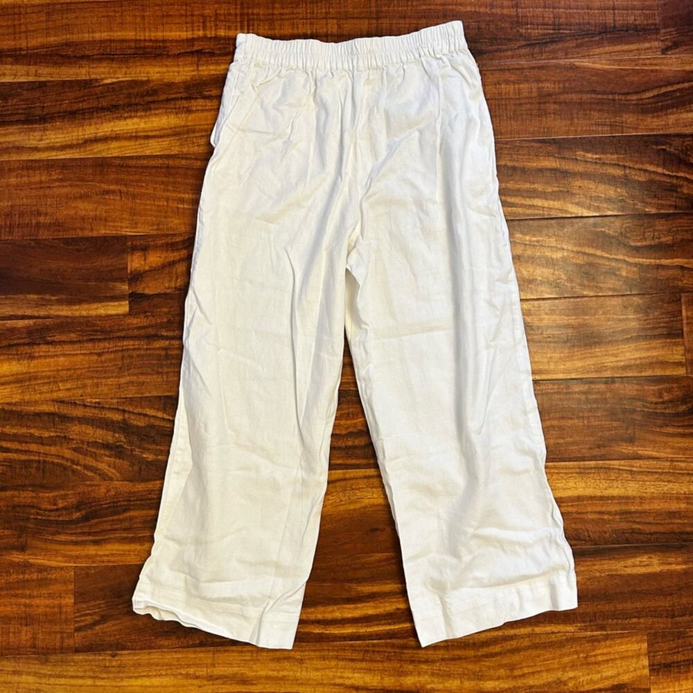 NWT Madewell Pull-On Straight Crop Pant in Eyelet White Size 8 - Picture 8 of 10